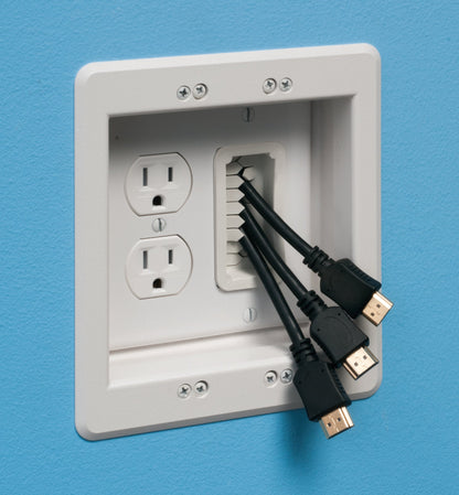 ARL-TVBU505BLArlington TVBU505 Two-Gang Recessed TV Box™ for Power and Low Voltage