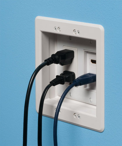 ARL-TVBU505BLArlington TVBU505 Two-Gang Recessed TV Box™ for Power and Low Voltage