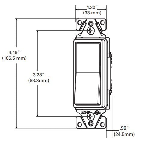CWD-7501WEaton 7501W Single Pole Decorator Switch