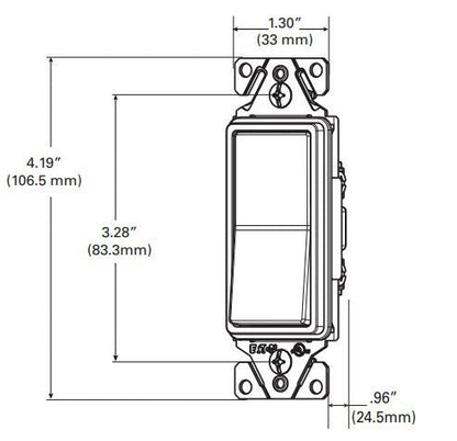CWD-7503WEaton 7503W Three Way Decorator Switch