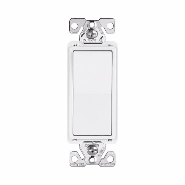 Eaton 7621W Single Pole Decorator Switch 20 AMP Anti Microbial ...