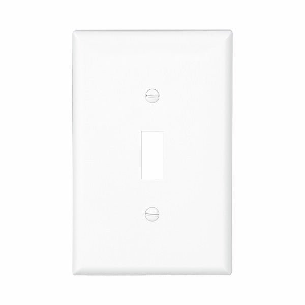 CWD-PJ1WEaton PJ1 Single Gang Toggle Wallplate White/Black