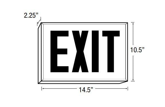 TB-8NY-N-R-N NYCEmergilite 8NY-N-R-N NYC Approved Exit Sign