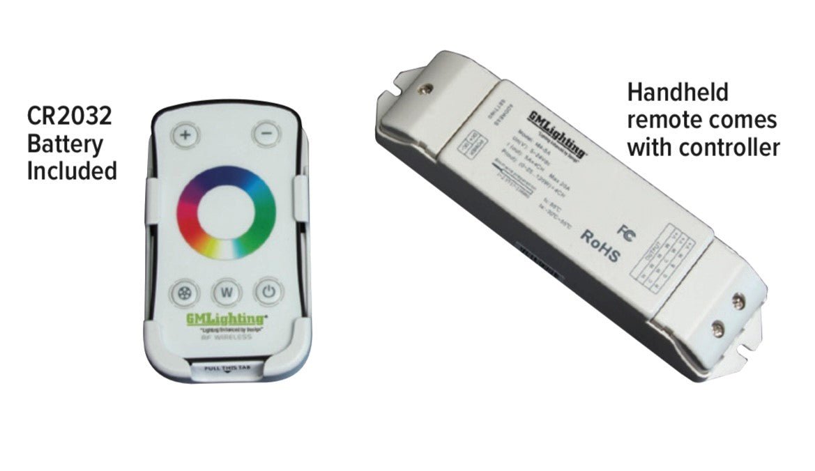 GML-RGBW-RWCGM Lighting RGBW-RWC LED Controller with Hand Held Remote