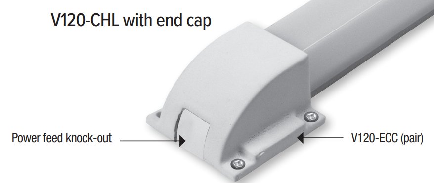 GML-V120-ECCGM Lighting Vision120™ Mounting Channels & Accessories