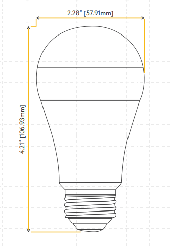 GDL-G10880Goodlite G-10880 A19 6W LED Bulb Selectable CCT