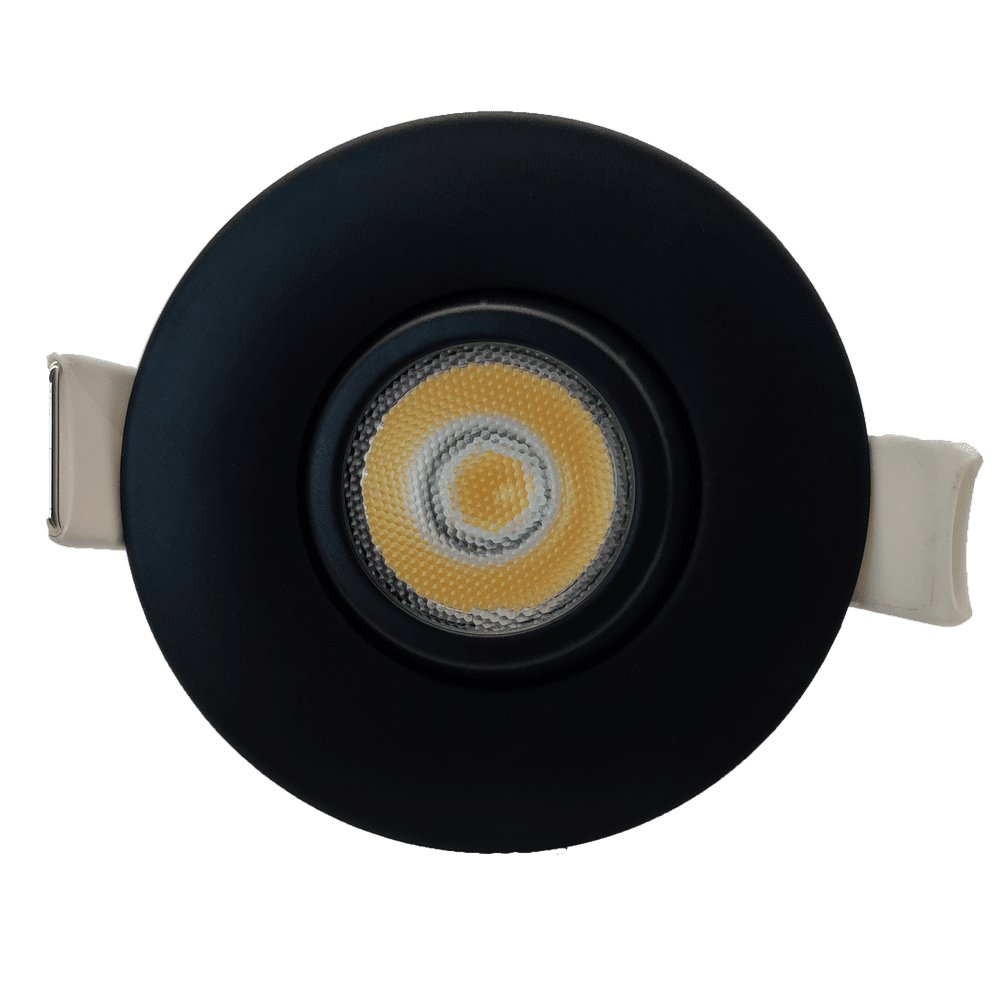 GDL-G19834Goodlite G-19834 2" 5W LED Black Gimbaled Round Spotlight Selectable CCT