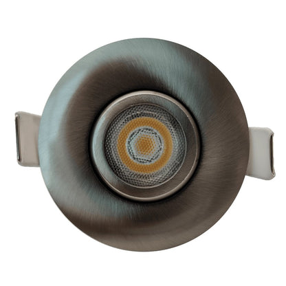 GDL-G19835Goodlite G-19835 2" 5W LED Brushed Nickel Gimbaled Round Spotlight Selectable CCT