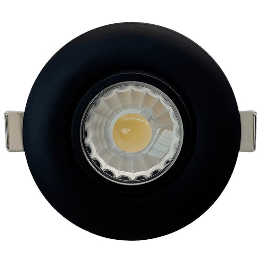 GDL-G19846Goodlite G-19846 3" 8W LED Recessed Gimbal Downlight Selectable CCT Black