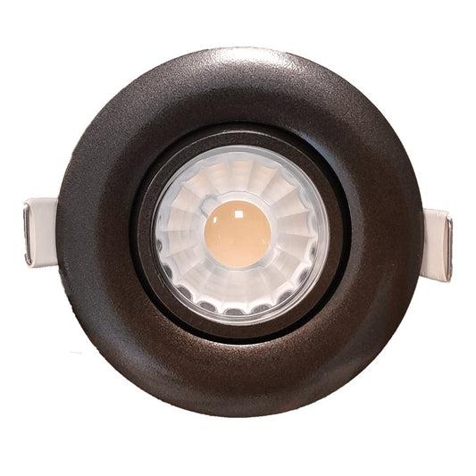 GDL-G19848Goodlite G-19848 3" 8W LED Recessed Gimbal Downlight Selectable CCT Bronze