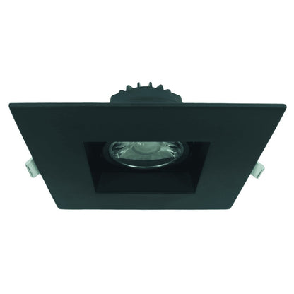 GDL-G48363Goodlite G-48363 8W LED 3" Square Regress Gimbal Downlight Selectable CCT Black