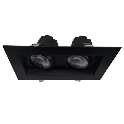 GDL-G48444Goodlite G-48444 4″ 28W 2 Head LED Gimbal Selectable CCT Black