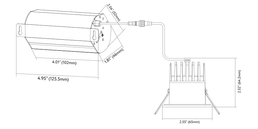 GDL-G48509Goodlite G-48509 2" 8W LED Square Regress Spotlight Selectable CCT