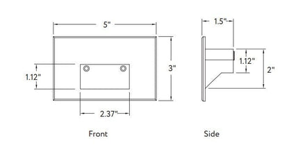 GDL-G48536Goodlite G-48536 5W Horizontal White LED Step Light Selectable CCT
