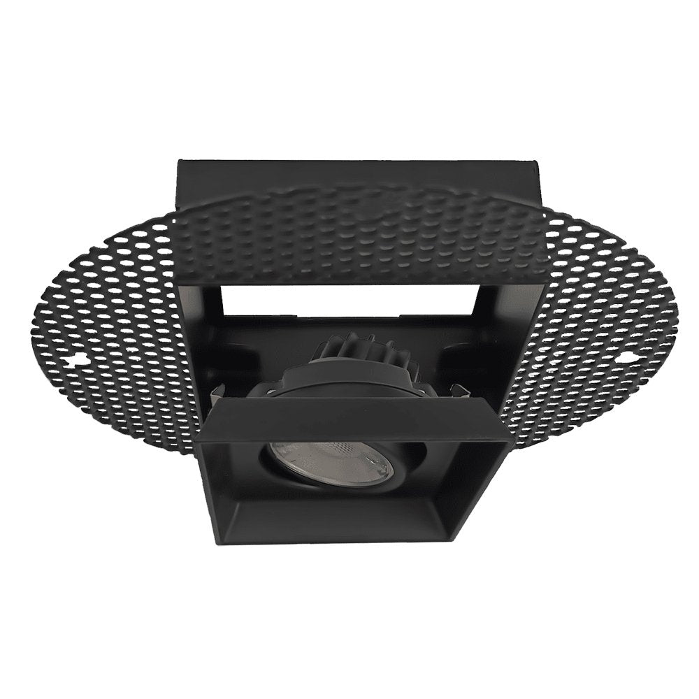 GDL-G95720Goodlite G-95720 3″ 8W Square Trimless Gimbaled Luminaire Selectable CCT Black