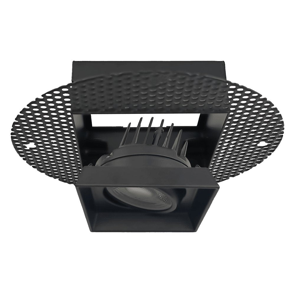 GDL-G95723Goodlite G-95723 4″ 14W Square Trimless Gimbaled Spotlight Selectable CCT Black