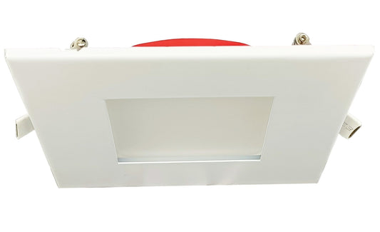 GDL-G97022Goodlite G-97022 4" 12W LED Square Recessed Slim Spotlight Selectable CCT Fire Rated