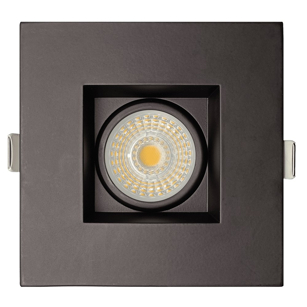 GDL-G97326Goodlite G-97326 11W LED 3" Square Regressed Gimbal High Output Downlight Selectable CCT Black