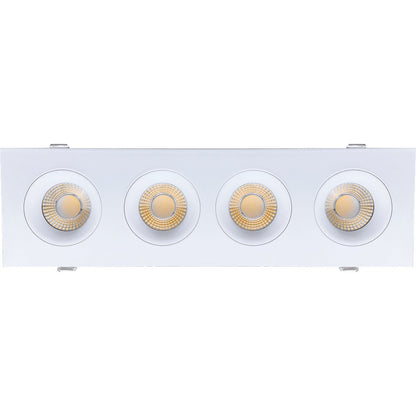 GDL-G98724Goodlite Pura G-98724 3.5" 80W LED 4 Head Gimbal Selectable CCT/Wattage
