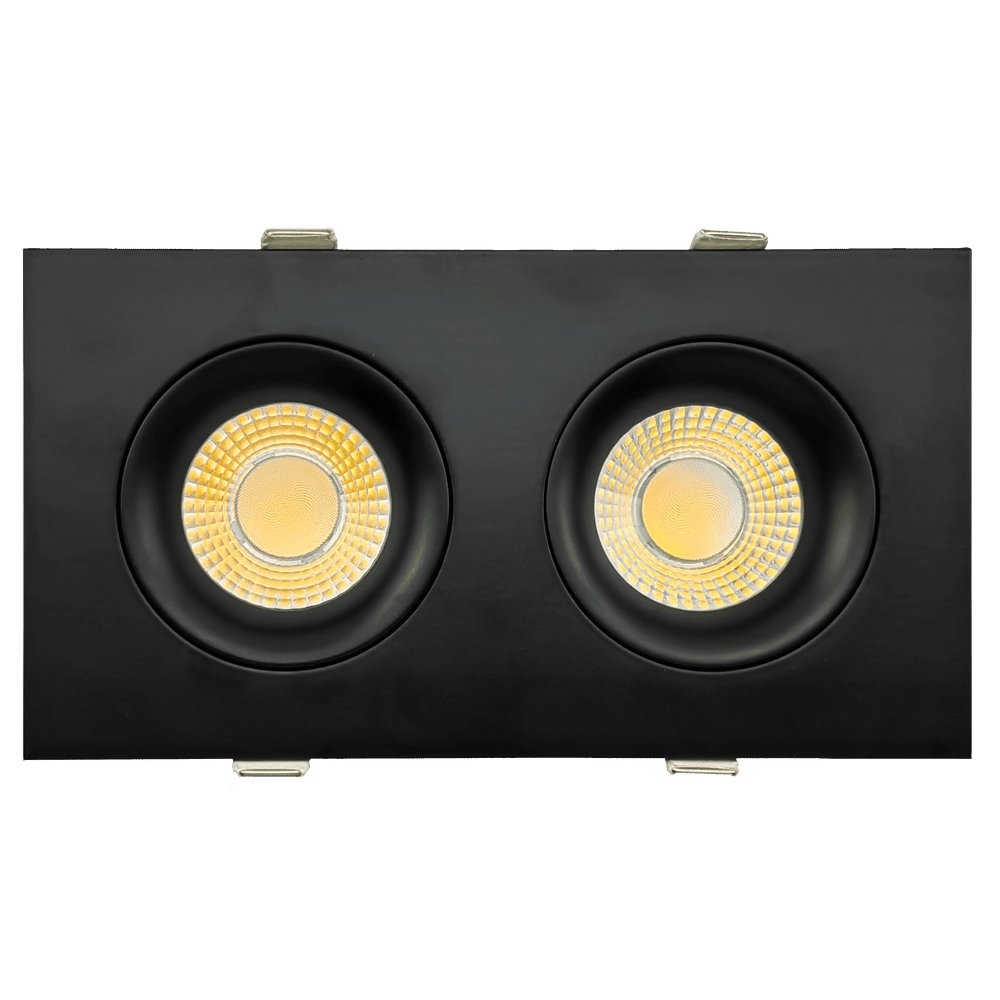 GDL-G98727Goodlite Pura G-98727 3.5" 40W LED 2 Head Gimbal Selectable CCT/Wattage