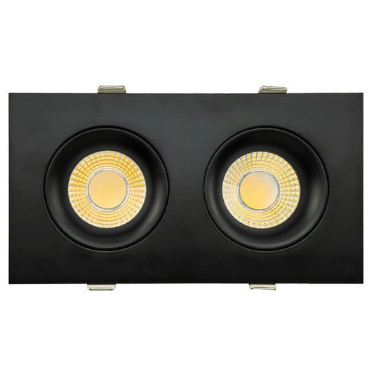 GDL-G98727Goodlite Pura G-98727 3.5" 40W LED 2 Head Gimbal Selectable CCT/Wattage