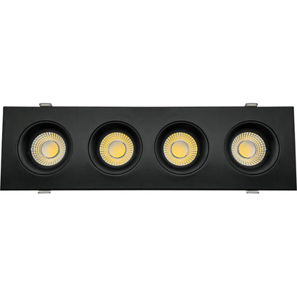 GDL-G98729Goodlite Pura G-98729 3.5" 80W LED 4 Head Gimbal Selectable CCT/Wattage