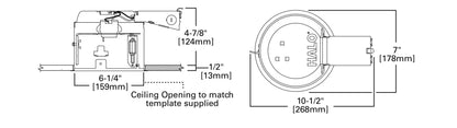 CLD-HALO-E27RICATHALO E27RICAT 6" IC Air-Tite Shallow Remodel Housing 120V