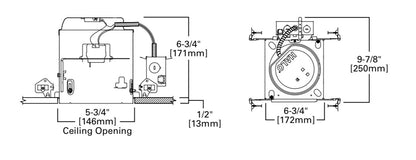 CLD-HALO-E5ICATHALO E5ICAT 5" IC Air-Tite New Construction Housing 120V