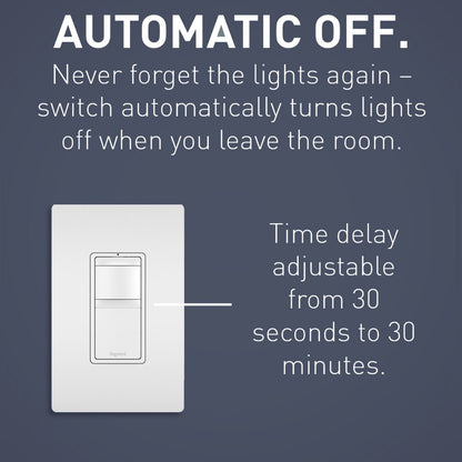 LEG-RRW600VTCLegrand RRW600VTC Radiant® Single Pole 3-Way Vacancy Sensor