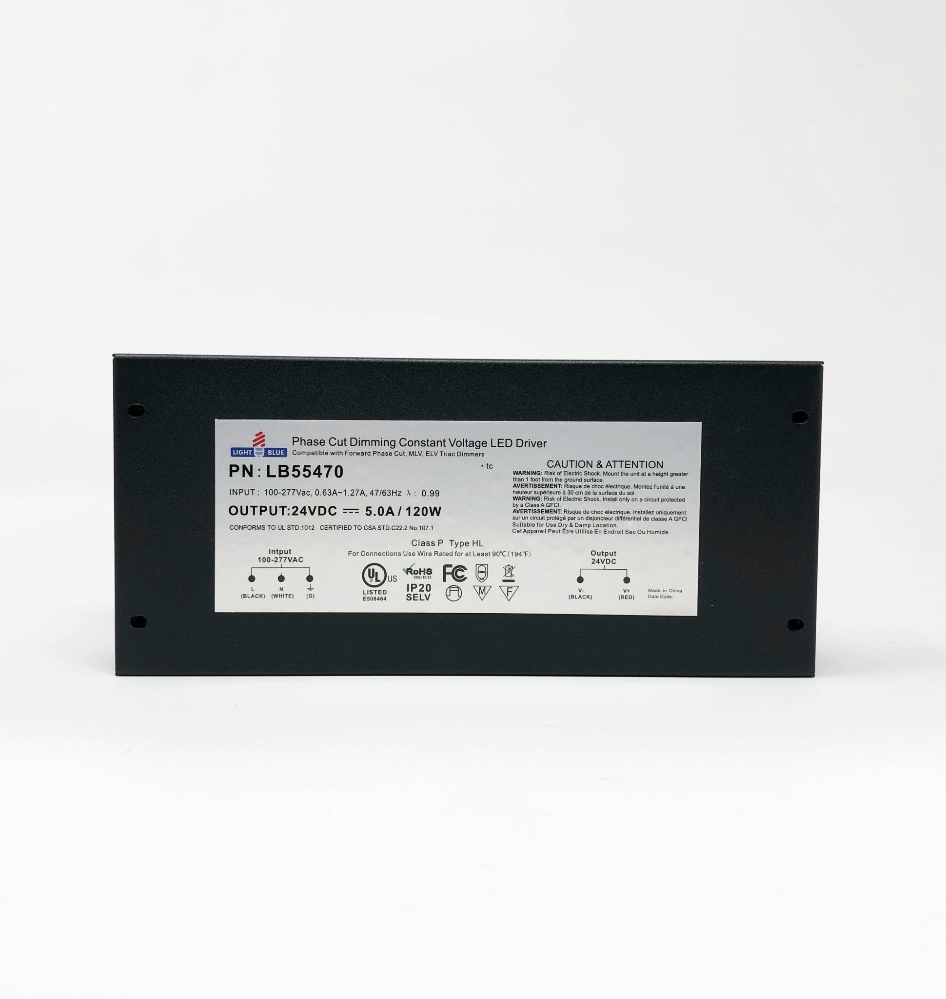 LightBlueUSA 120W 12V Dimmable LED Driver COMMUNITY LIGHTING