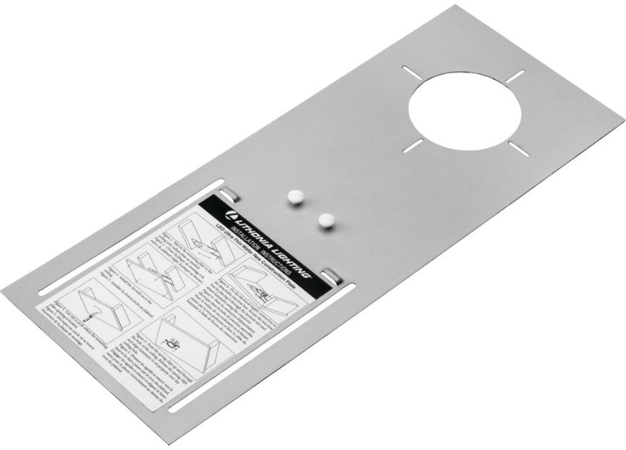 LITH-WF3 PAN R12Lithonia New Construction Rough-In Mounting Plate 3/4/6 Inch Round Plate 12 Pack