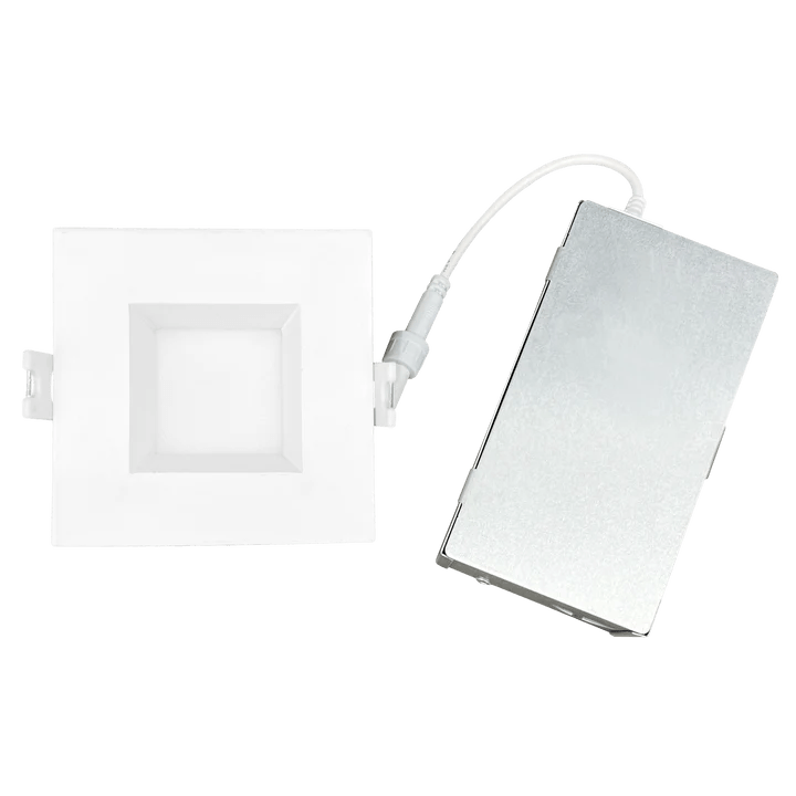 LUX-LR22638Luxrite LR22638 3" 10W LED Square Regressed Wafer Selectable CCT Hi Lumen