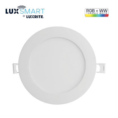 LUXRITE-LR22740Luxrite LR22740 4" 10.5W LED Round Recessed Slim Wafer Selectable RGBW