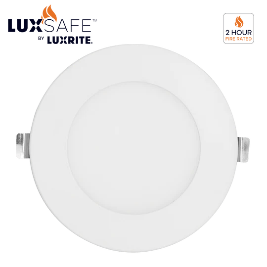 LUX- LR23480Luxrite LR23480 4" 12W LED Fire Rated Wafer Selectable CCT