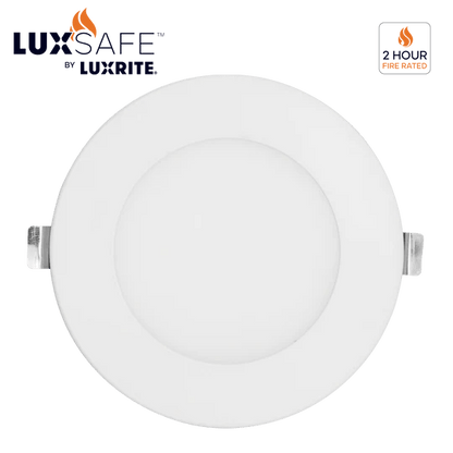 LUX- LR23480Luxrite LR23480 4" 12W LED Fire Rated Wafer Selectable CCT