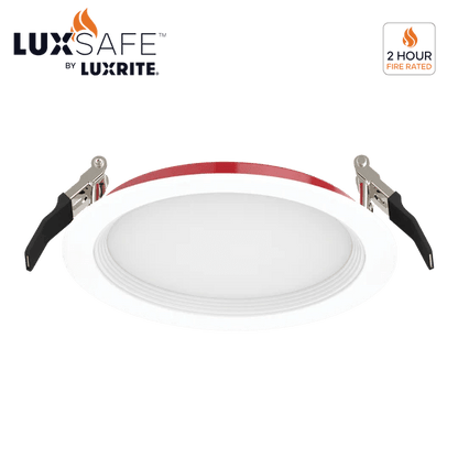 LUXRITE-LR23493Luxrite LR23493 6" 13W LED Fire Rated Baffle Wafer Selectable CCT