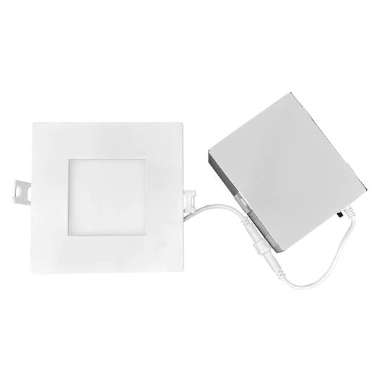 LUX-LR23743Luxrite LR23743 4" 12W LED Square Recessed Slim Wafer Selectable CCT Hi Output