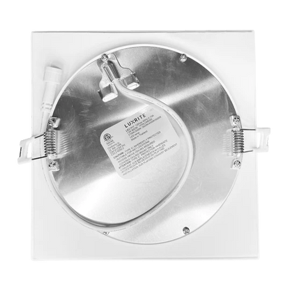 LUX-LR23764Luxrite LR23764 6" 12W LED Square Recessed Slim Wafer Selectable CCT