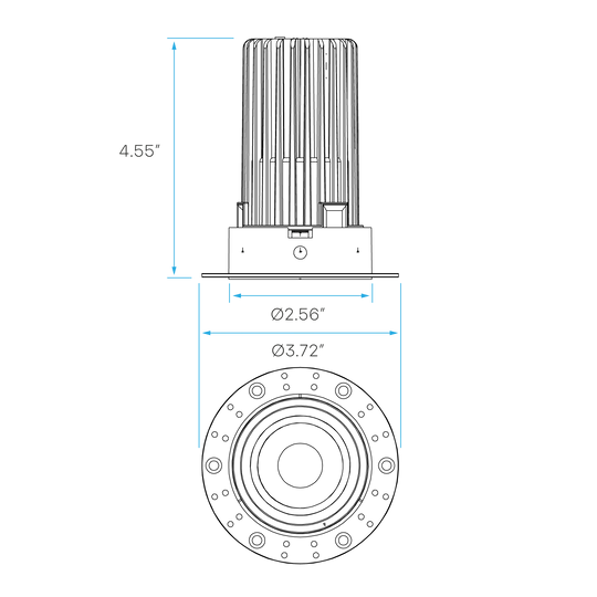 LUXRITE-LR25440Luxrite LR25440 2" 14W LED Trimless Spotlight Selectable CCT