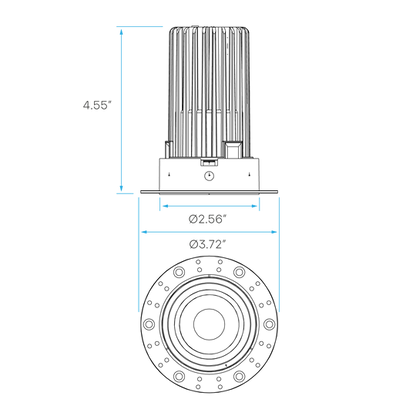 LUXRITE-LR25440Luxrite LR25440 2" 14W LED Trimless Spotlight Selectable CCT