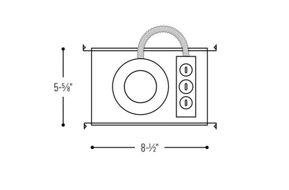 NORA-NS-401QATNORA NS-401QAT 4" Non-IC Air-Tight Line Voltage New Construction Housing