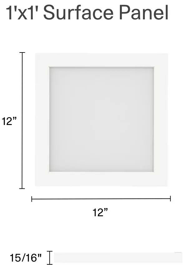 RAB-SMPFA1X1S20UNVTWRAB 20W LED Surface Mount 1FT X 1FT Selectable CCT