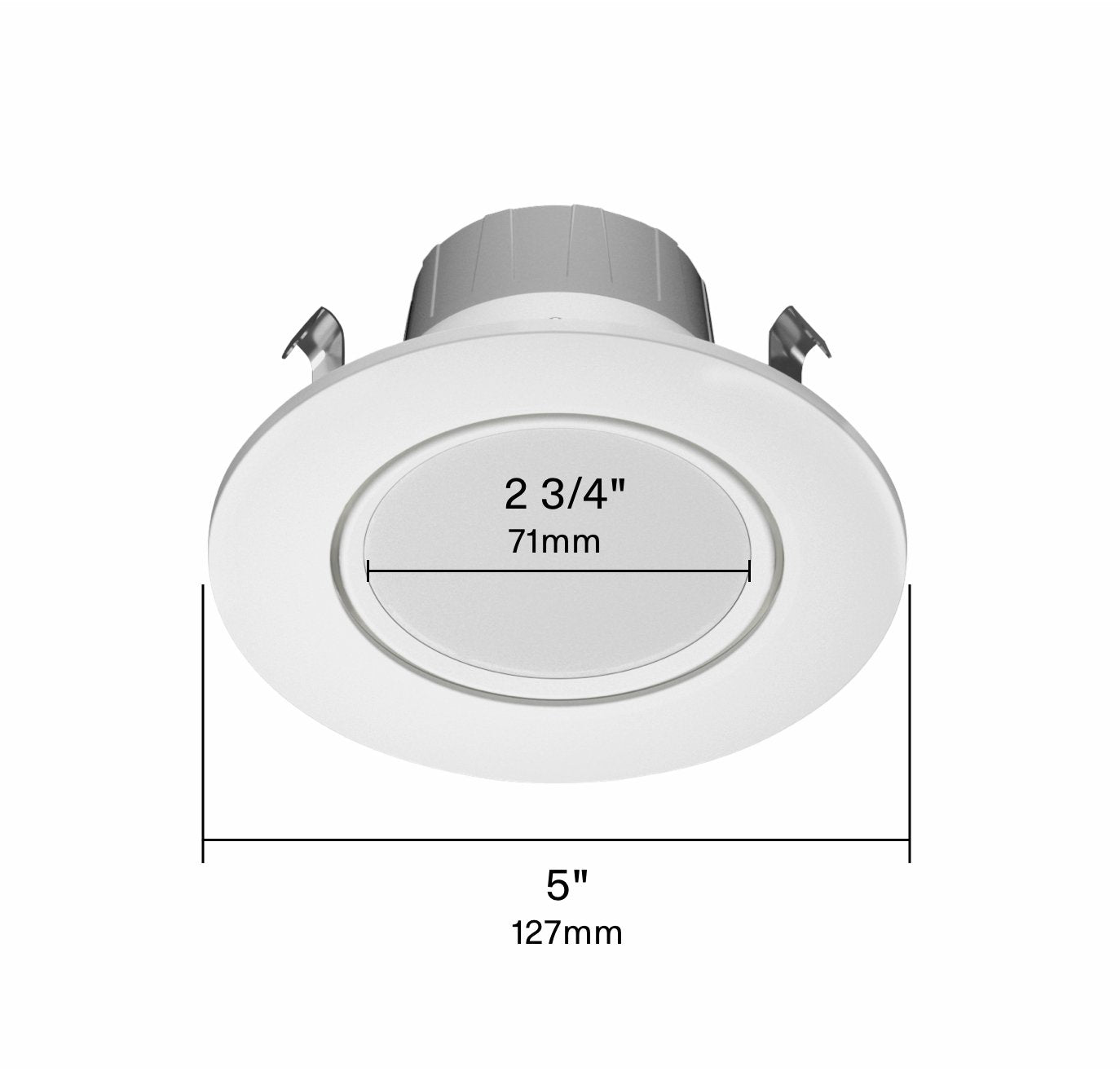 RAB-RA4R89FA120WSRAB 8W LED 4" Round Retrofit Downlight Adjustable Gimbal Selectable CCT