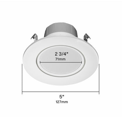 RAB-RA4R89FA120WSRAB 8W LED 4" Round Retrofit Downlight Adjustable Gimbal Selectable CCT