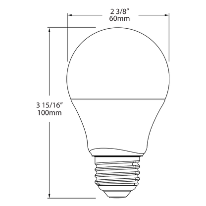 RAB-A19-8.5-E26-830-ND ECO 6PKRAB A19 8W LED Bulb 6 Pack 30K