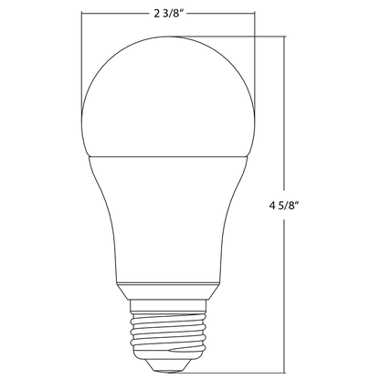 RAB-LCBA19-9-E26-9RGB-SSRAB A19 8W RGB Bulb Selectable CCT 22K-65K