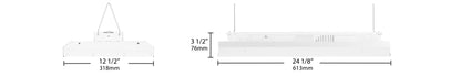 RAB-ARBAY2-120NRAB Aerobay 2FT 120W LED Hi-Bay 40K/50K