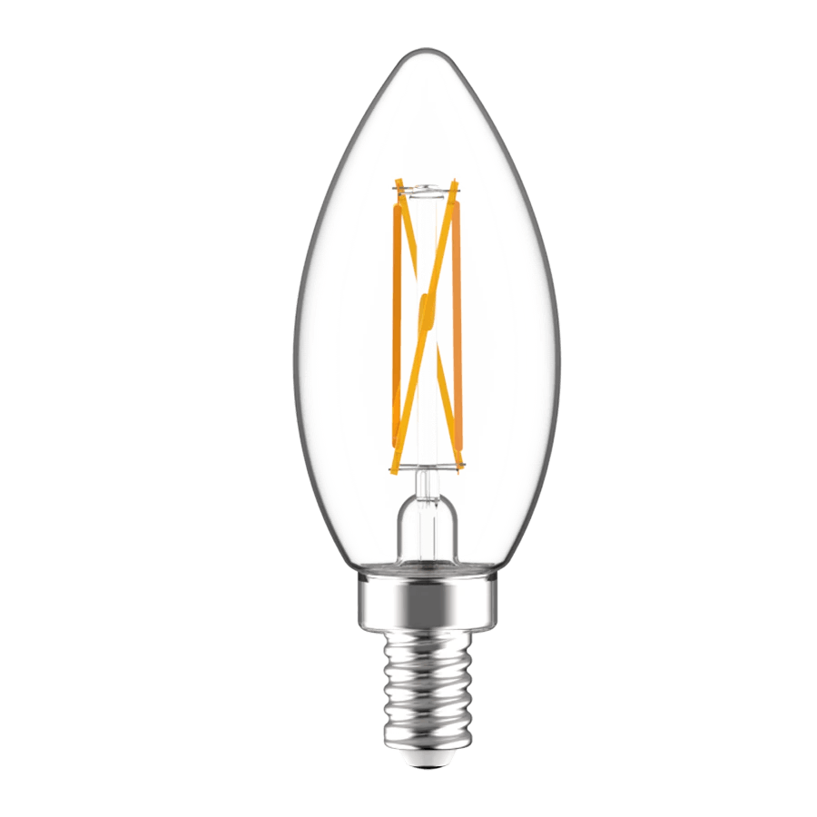 RAB-B11-3-E12-922/30-F-C-WGDRAB B11 3W LED Decorative Clear Torpedo Bulb Selectable CCT 22K-30K