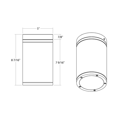 RAB-CD34FA4SP-20-509-ZCRAB CD34FA 20W 4" Cylinder Surface/Pendant Mount Selectable CCT