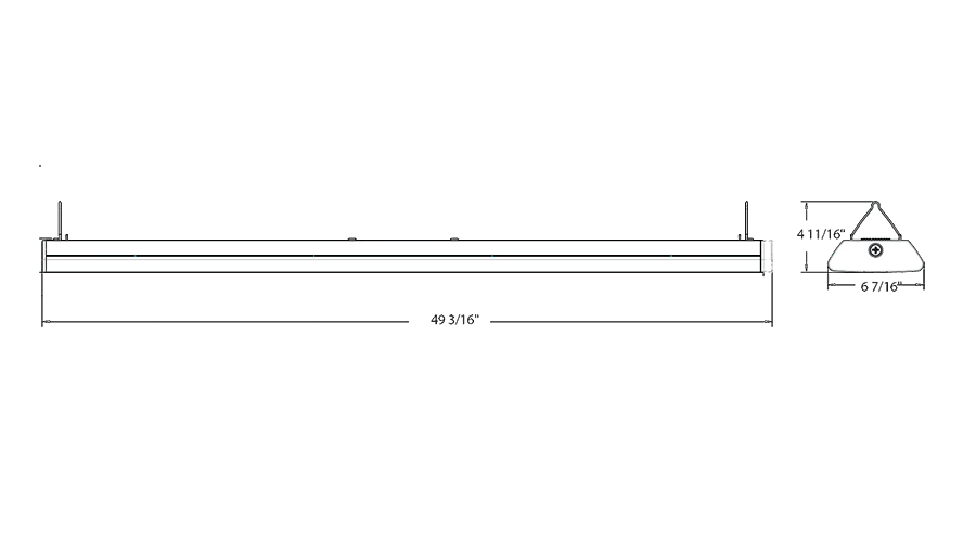 RAB-CW4RAB CW4 4FT 44W C-Wrap Selectable Output Selectable CCT